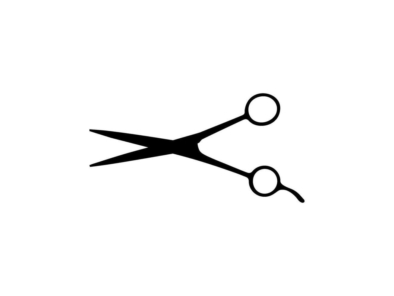 Scissors Silhouette, Flat Style, Can use for Pictogram, Art Illustration, Website, Apps, Logo Type or Graphic Design Element vector