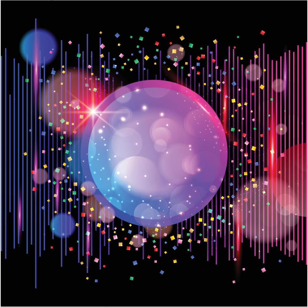Abstract Elements with gradient Dark background vector