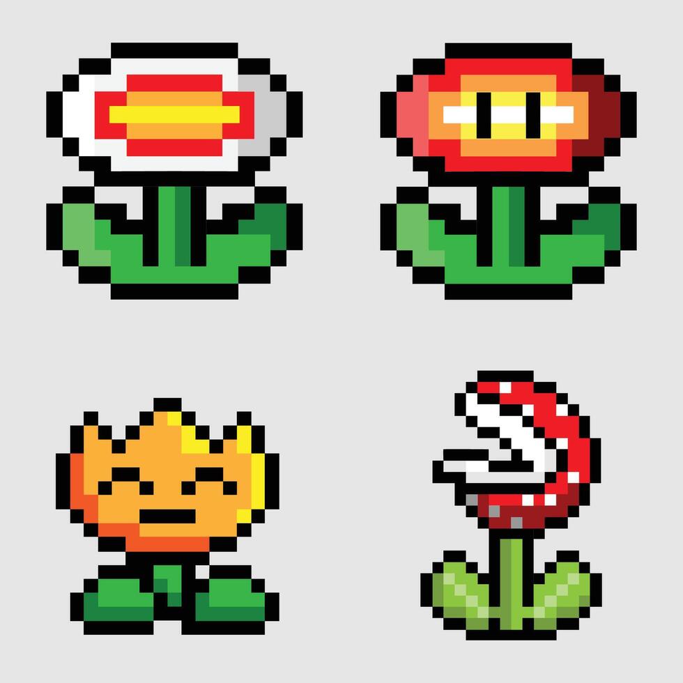 The Illustration of Flower Game Item vector