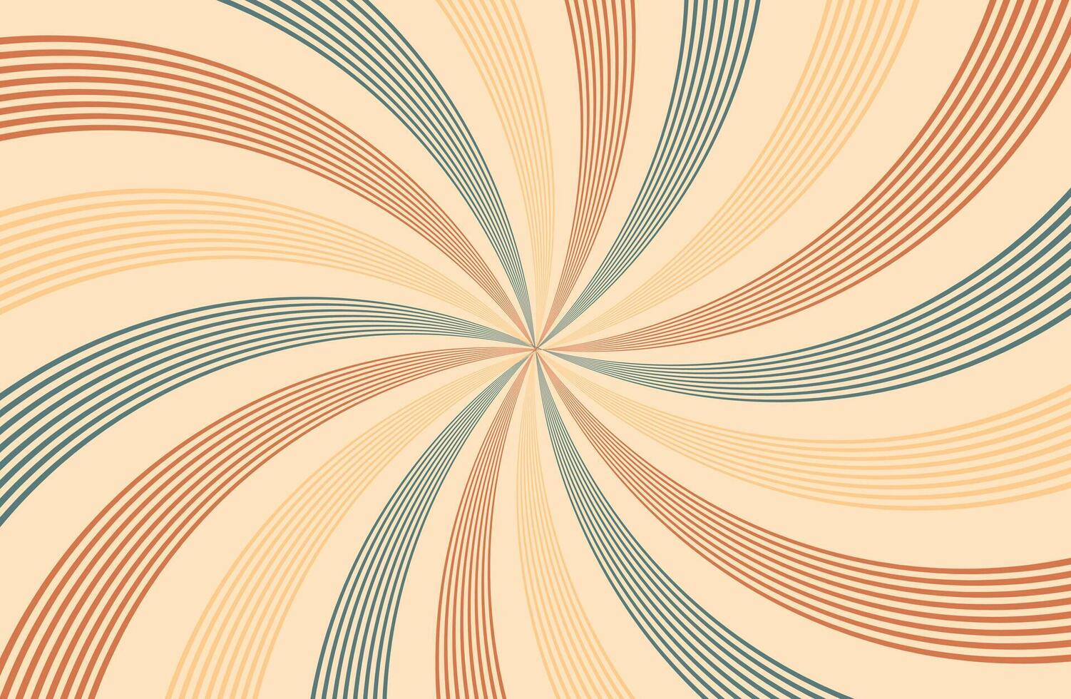 Vintage sunburst retro 70s 80s abstract background vector
