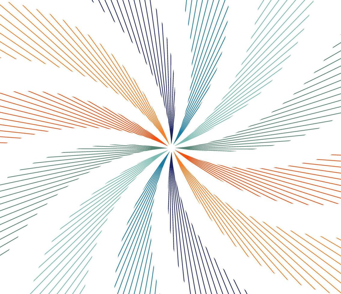 spiral lines abstract circular rays beams vector