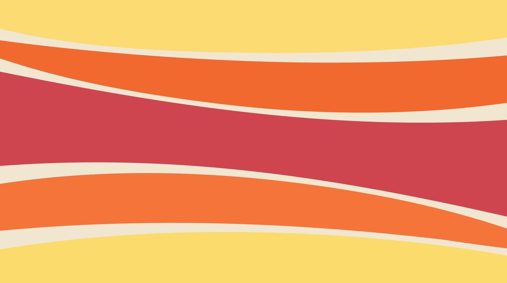 Wave drawn wavy colored groovy background vector