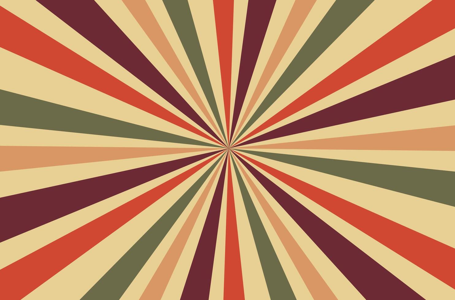 Classic sunburst rays vintage retro design vector