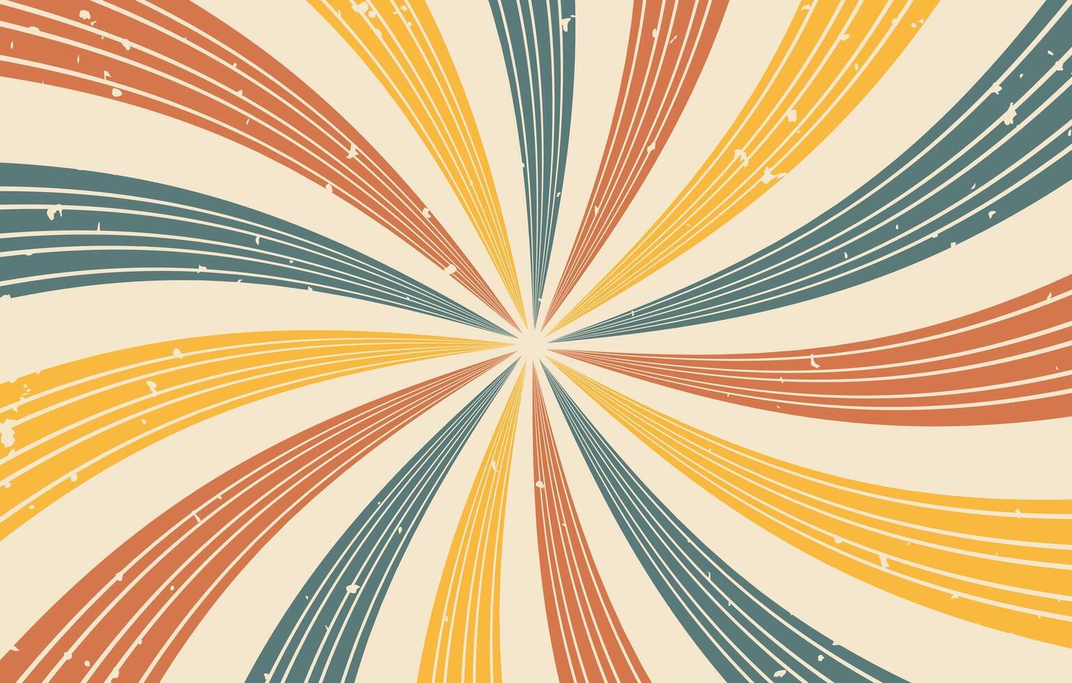 Abstract spiral vintage retro sunburst rays background vector