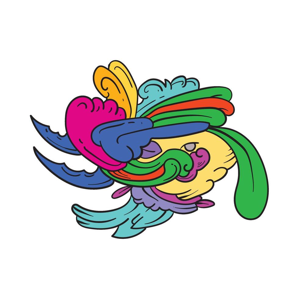 psychedelic doodles for your designs vector