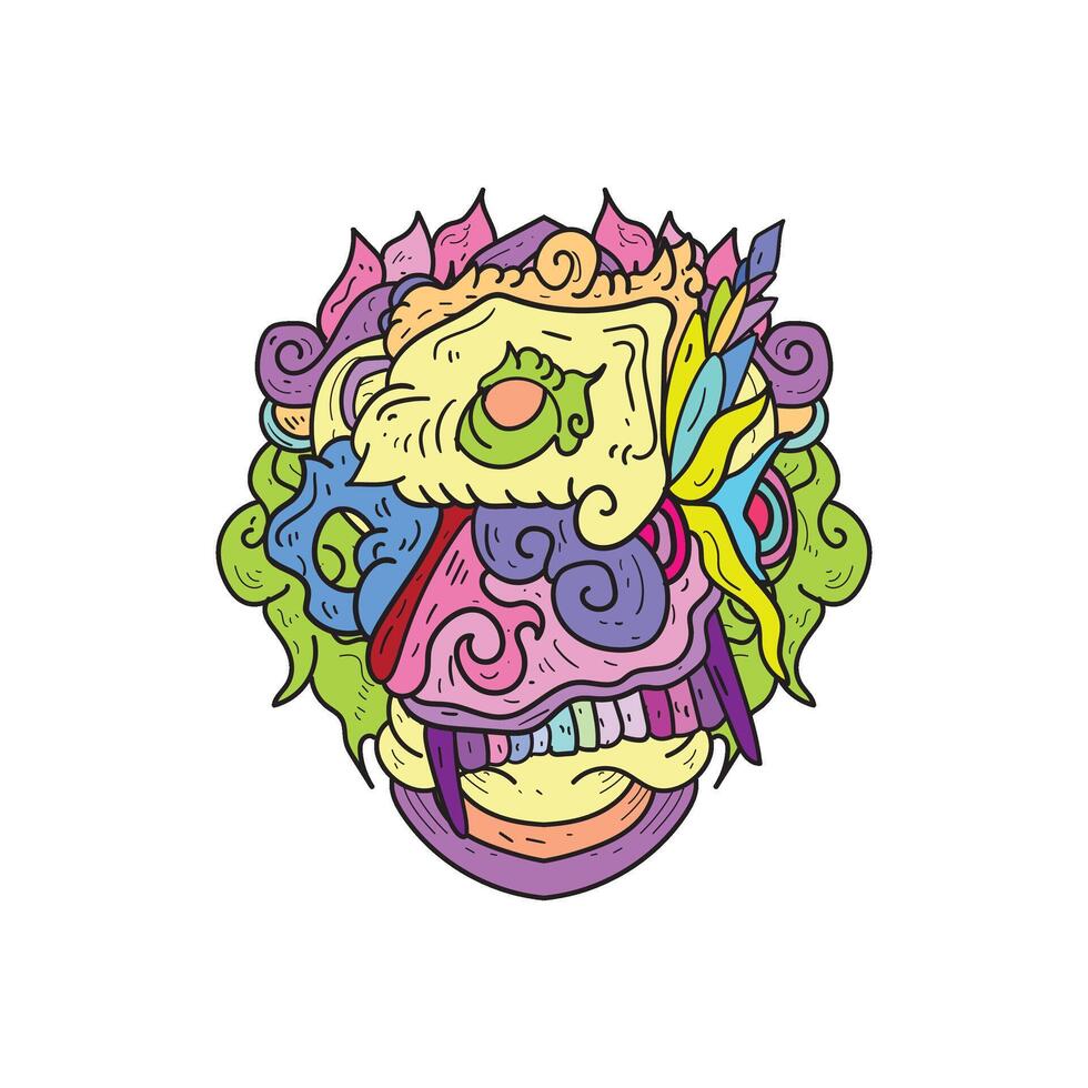 psychedelic doodles for your designs vector