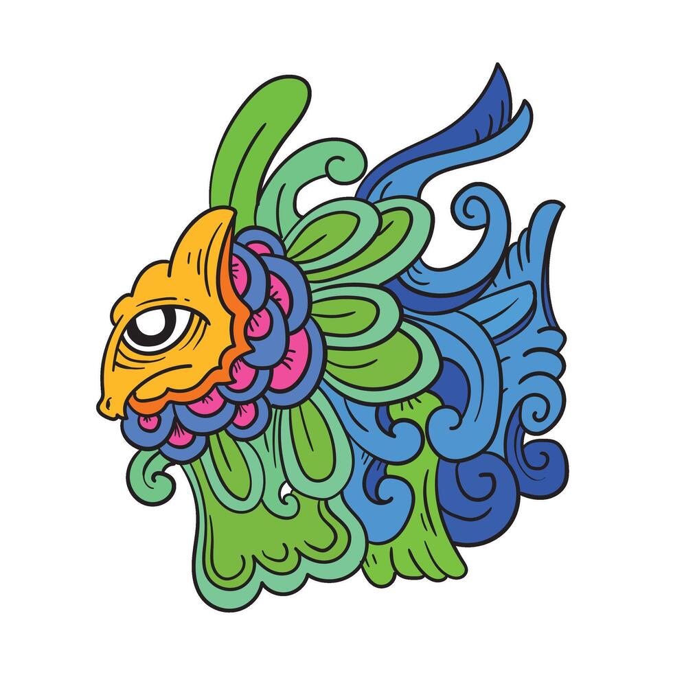 psychedelic doodles for your designs vector