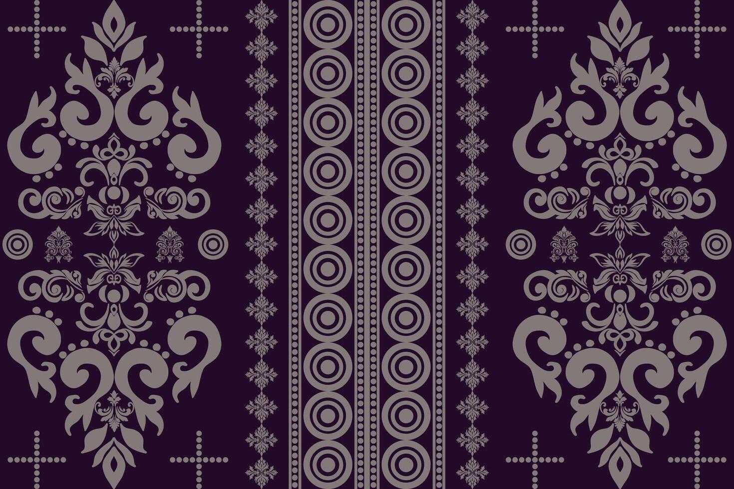 Motifs African boho paisley Floral Ikat pattern embroidery border. Ethnic ikat floral Ethnic Indian Ethnic blue yellow Designed for fabric patterns, pant pattern trousers bag bedsheet vector