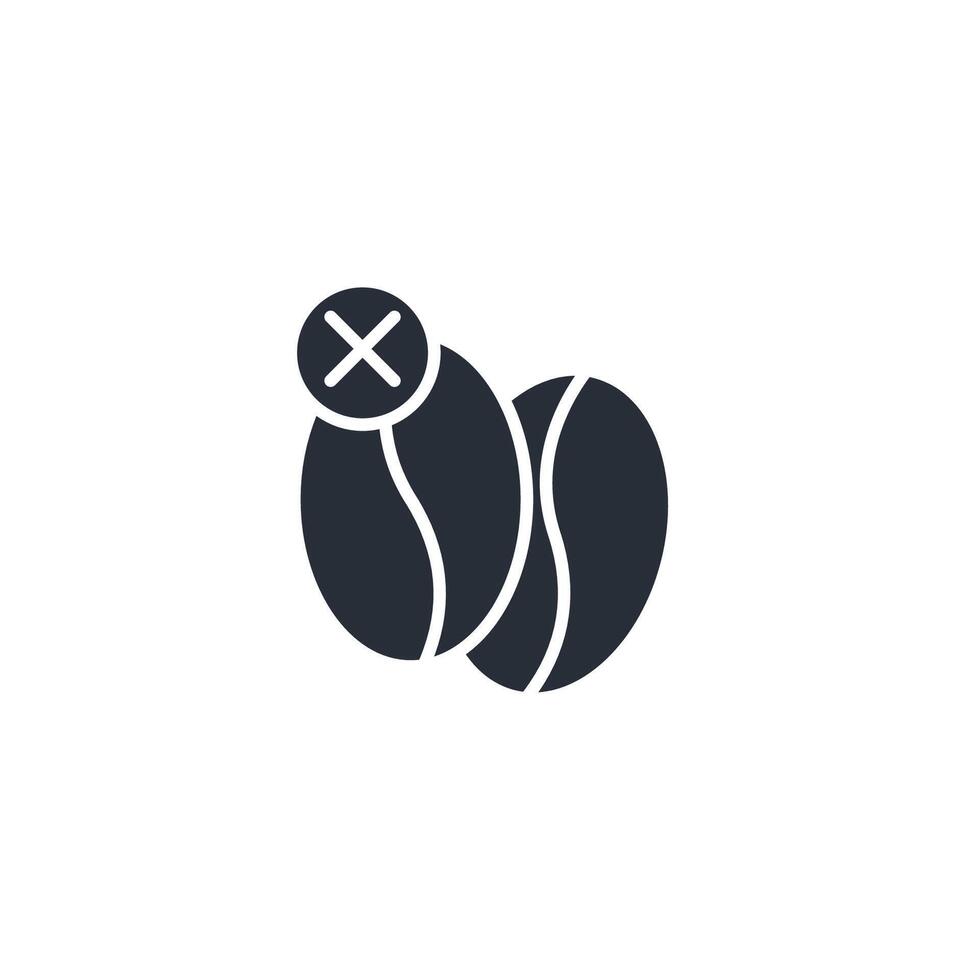 no caffeine icon. .Editable stroke.linear style sign for use web design,logo.Symbol illustration. vector