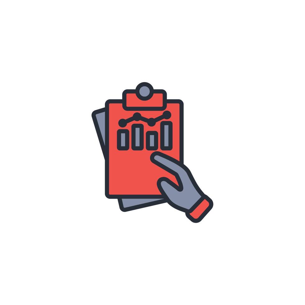 analysis icon. .Editable stroke.linear style sign for use web design,logo.Symbol illustration. vector