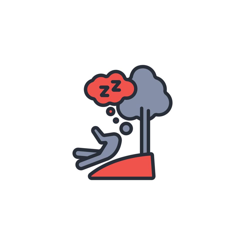 Rest icon. .Editable stroke.linear style sign for use web design,logo.Symbol illustration. vector