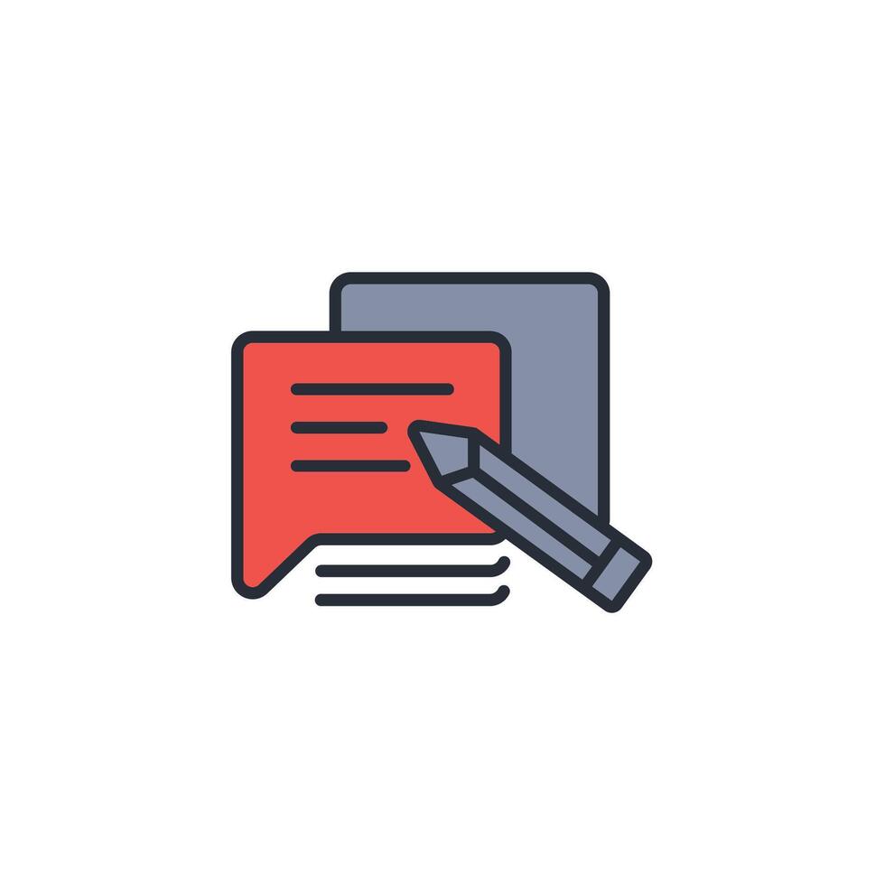 feedback icon. .Editable stroke.linear style sign for use web design,logo.Symbol illustration. vector