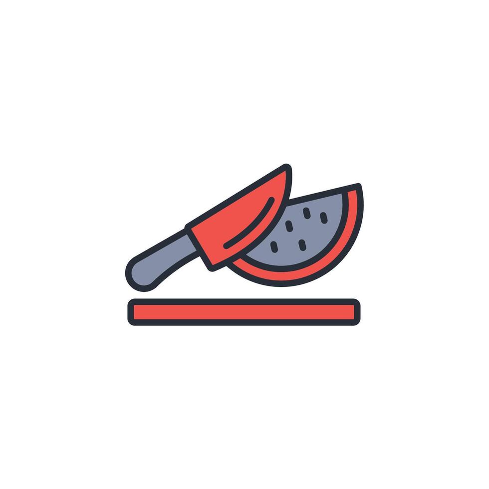Knife icon. .Editable stroke.linear style sign for use web design,logo.Symbol illustration. vector