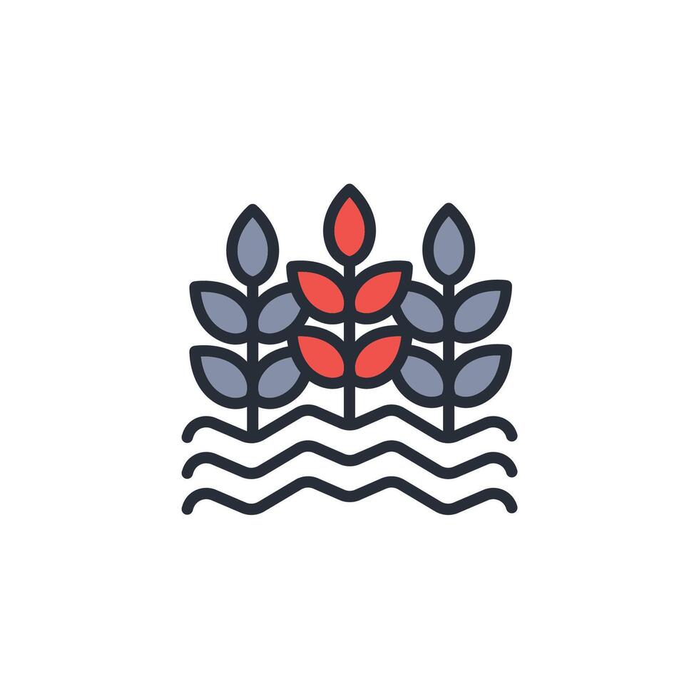 agriculture icon. .Editable stroke.linear style sign for use web design,logo.Symbol illustration. vector