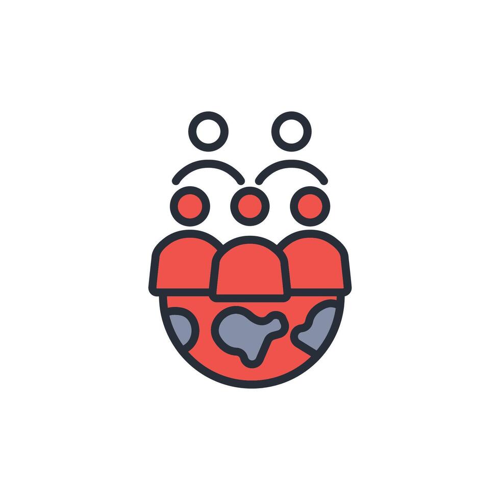 culture icon. .Editable stroke.linear style sign for use web design,logo.Symbol illustration. vector