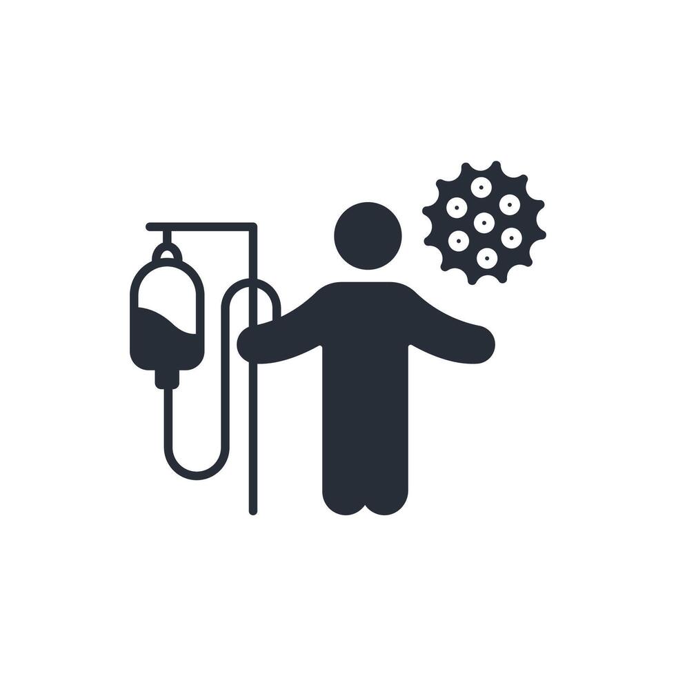 Patient icon. .Editable stroke.linear style sign for use web design,logo.Symbol illustration. vector