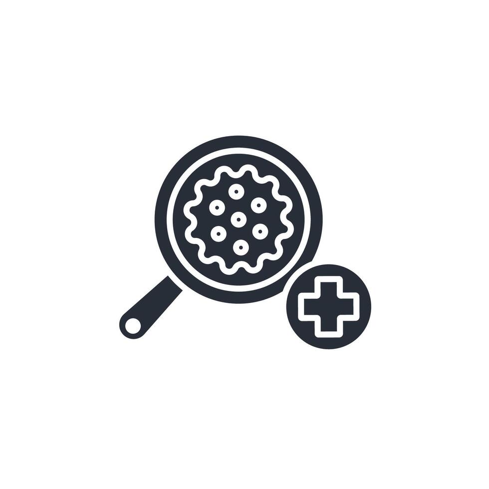 research cancer icon. .Editable stroke.linear style sign for use web design,logo.Symbol illustration. vector