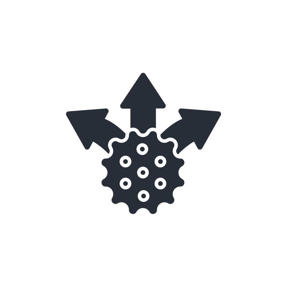 metastasis icon. .Editable stroke.linear style sign for use web design,logo.Symbol illustration. vector