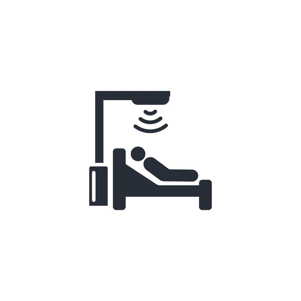 radiotherapy icon. .Editable stroke.linear style sign for use web design,logo.Symbol illustration. vector