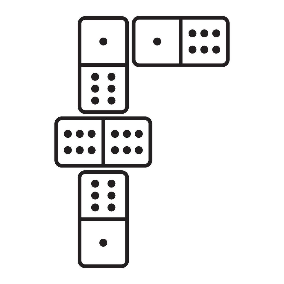 dominoes icon symbol vector