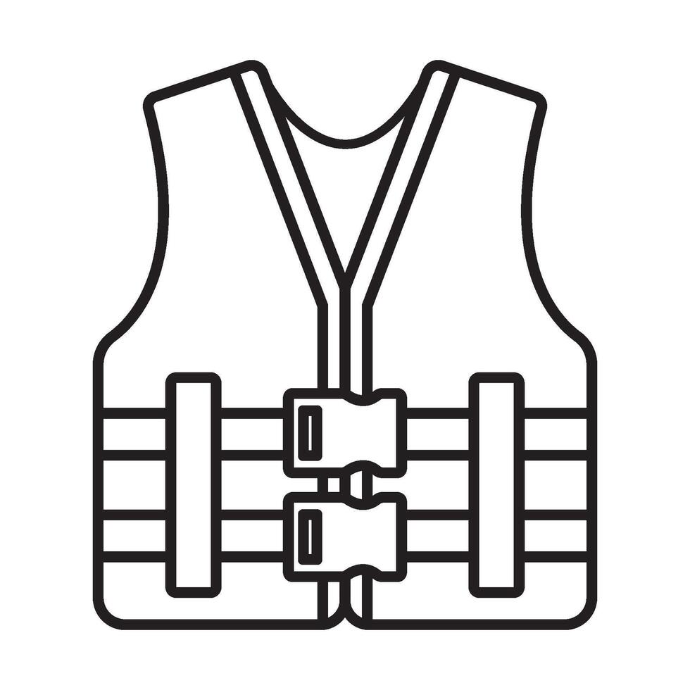 life jacket icon symbol vector