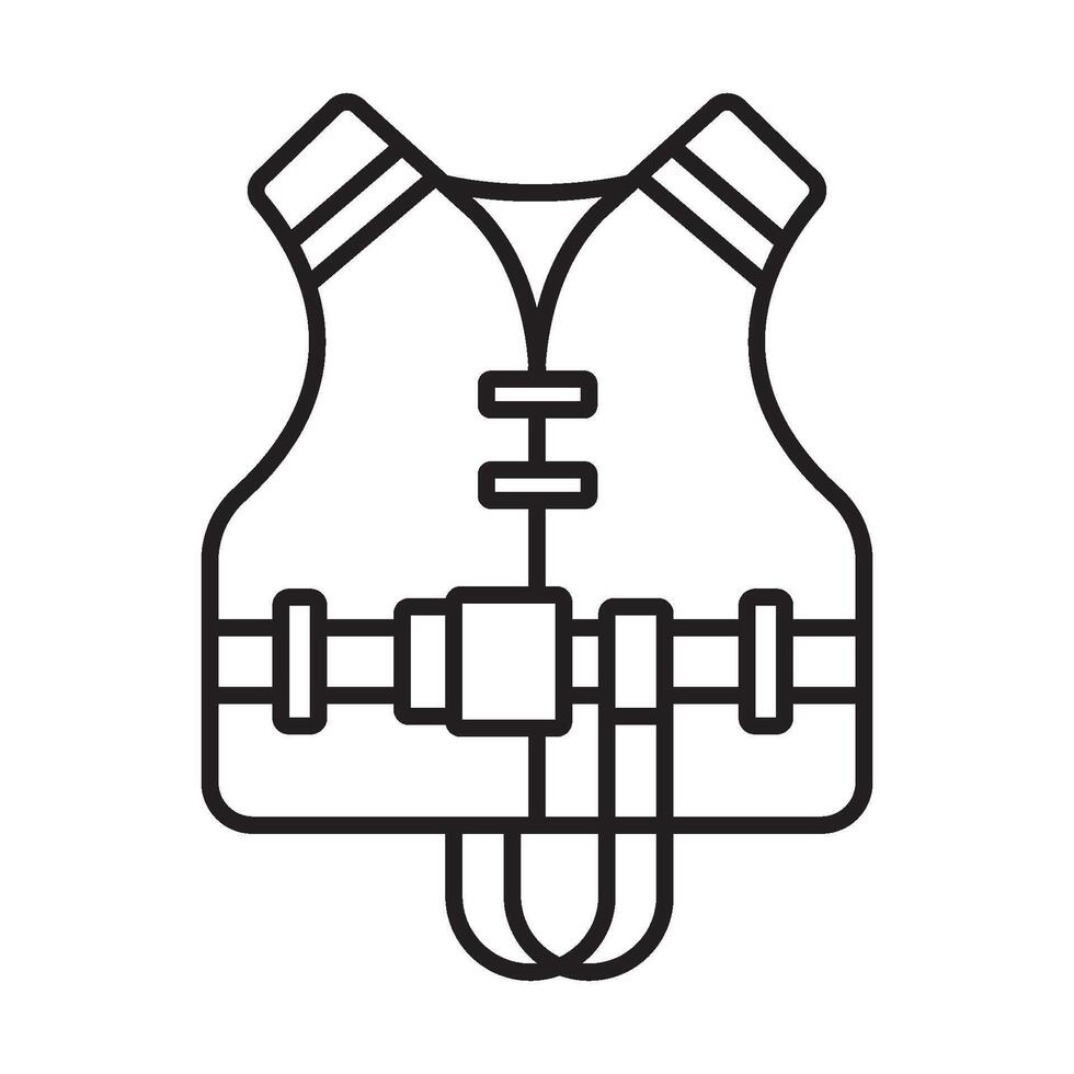 life jacket icon symbol vector