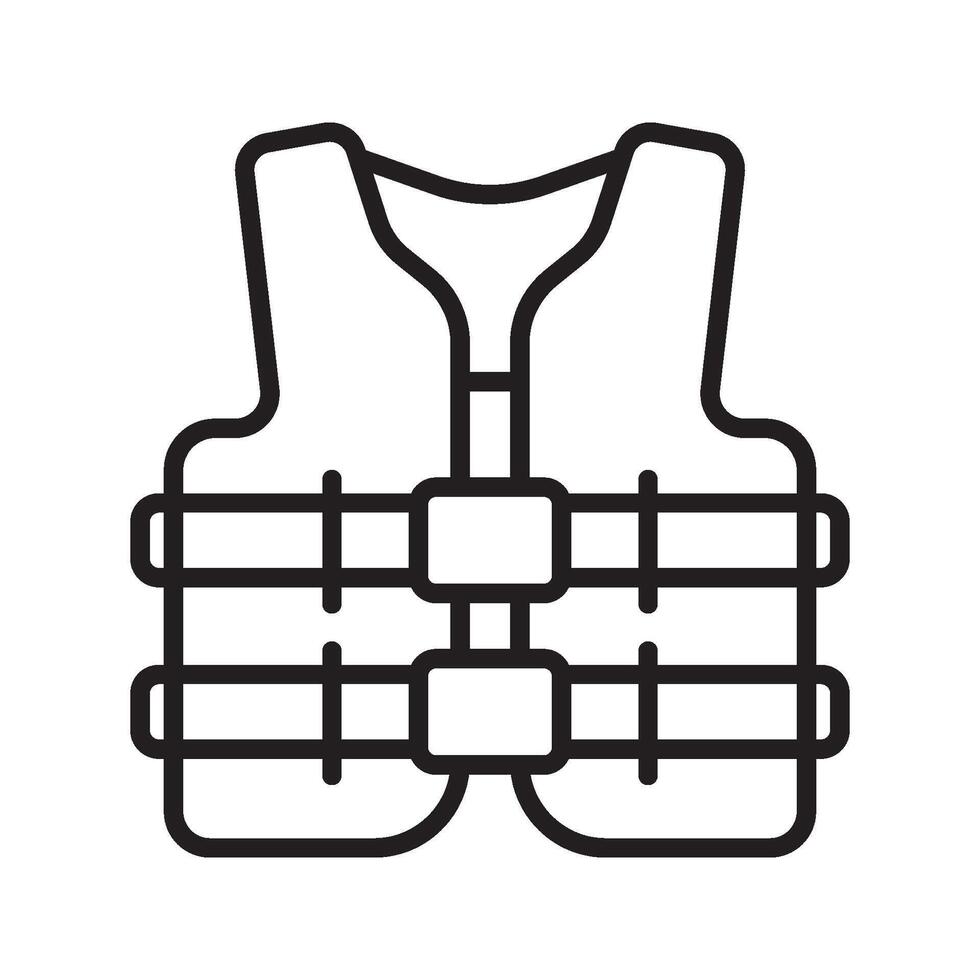 life jacket icon symbol vector