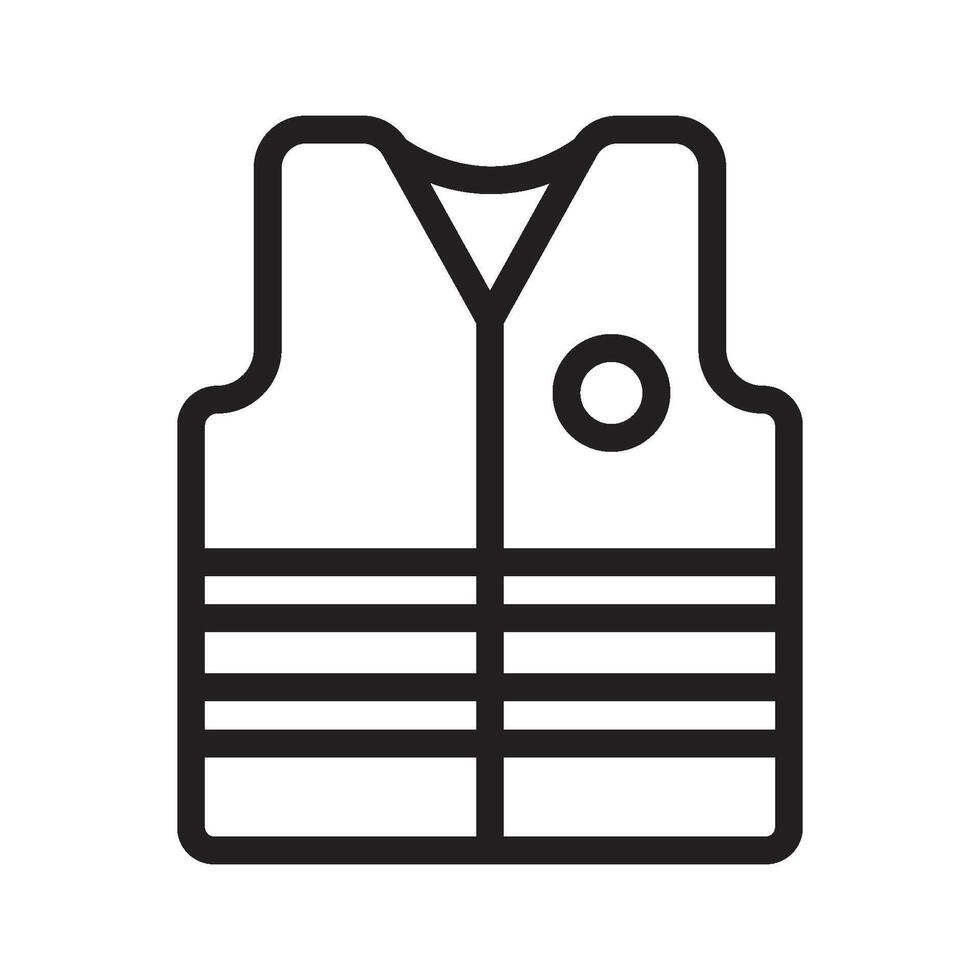 life jacket icon symbol vector