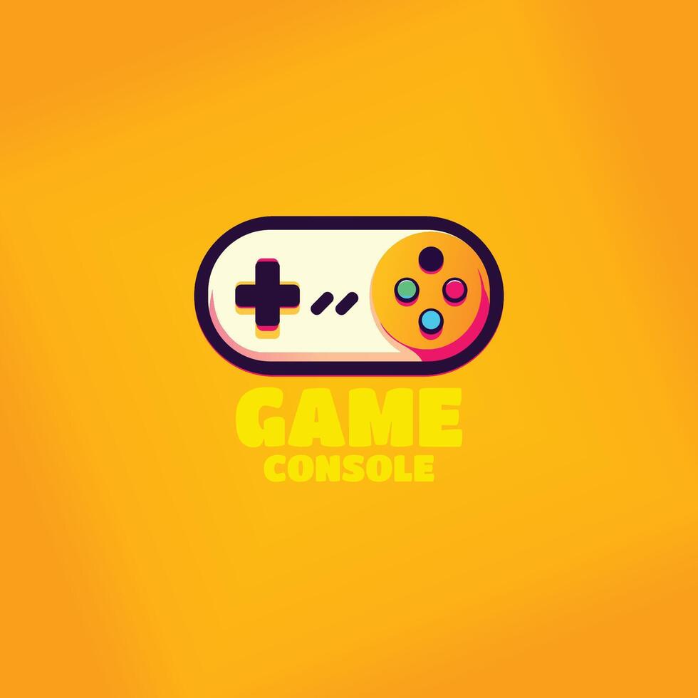 game console logo design vector