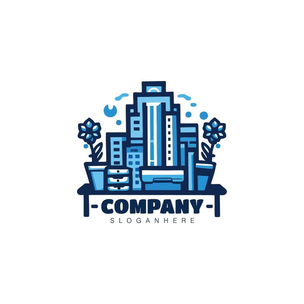 city building logo design vector