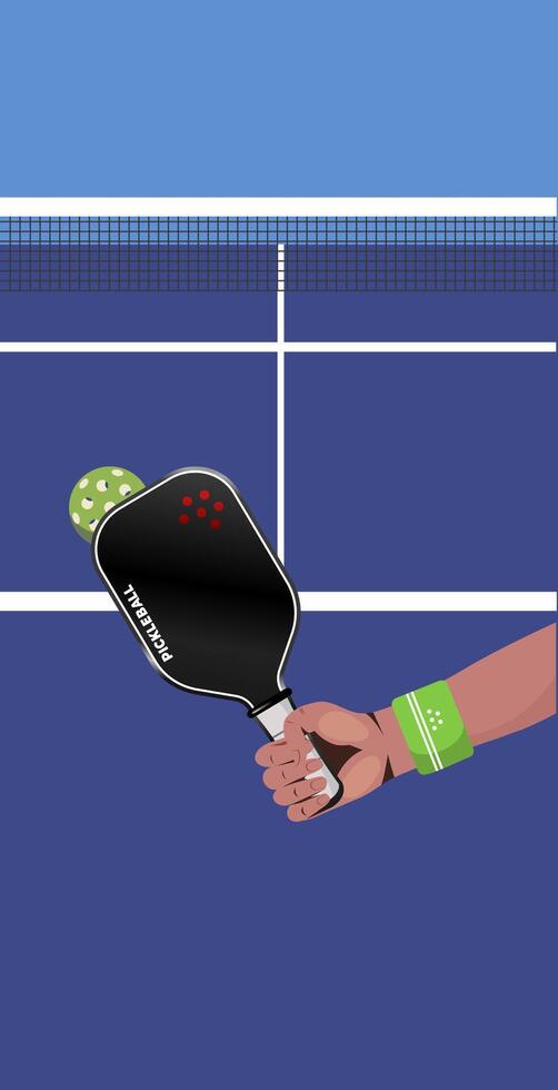 Pickleball sport background vector