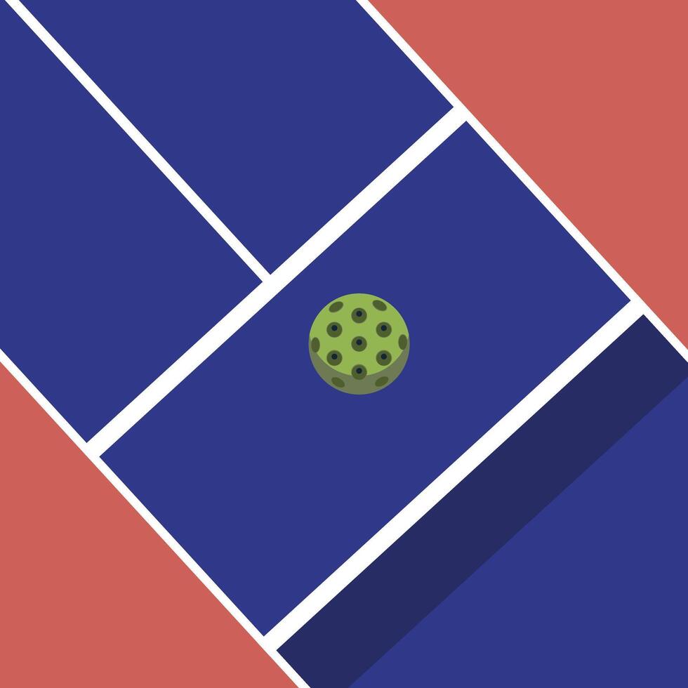 Pickleball sport summer vector