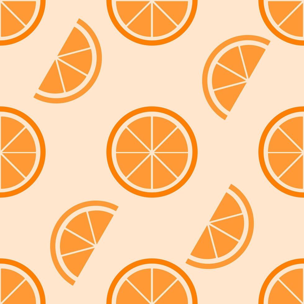 Orange Seamless Pattern Background, Illustration vector