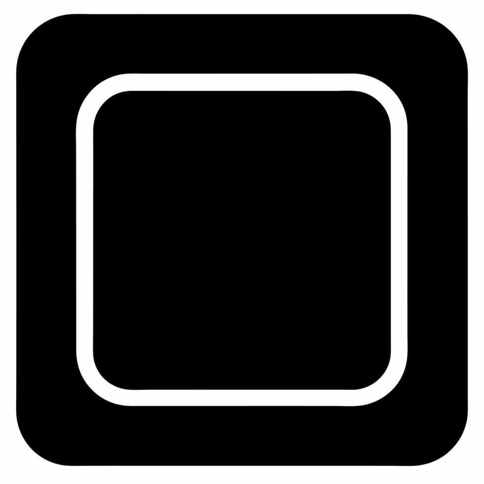 draw square black fill icon vector