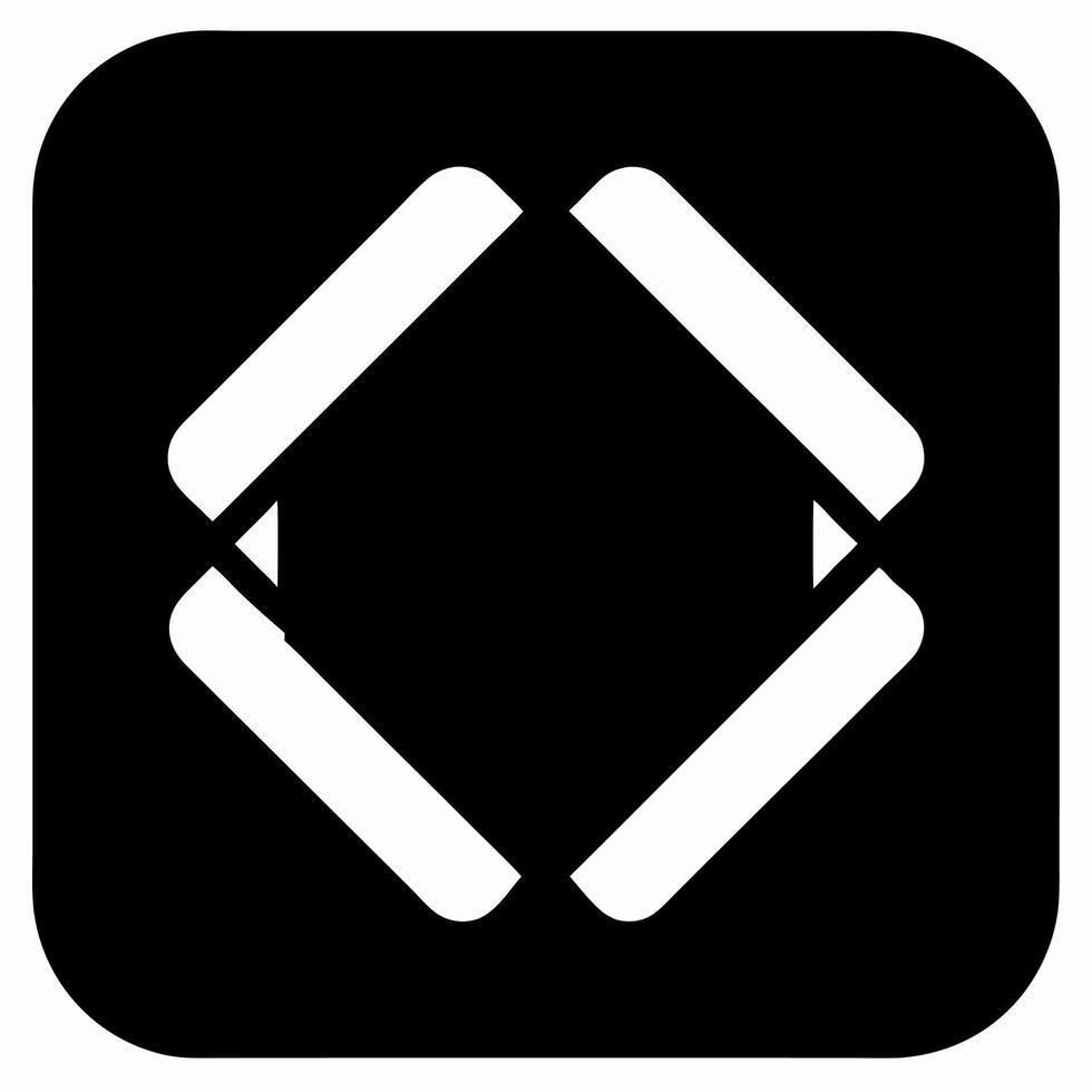 draw square black fill icon vector