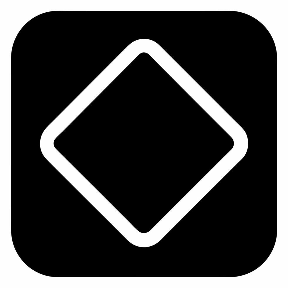 draw square black fill icon vector