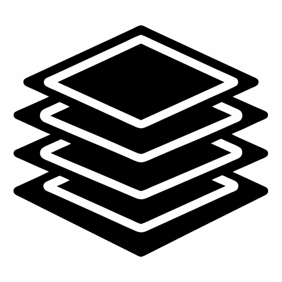 layer group black fill icon vector