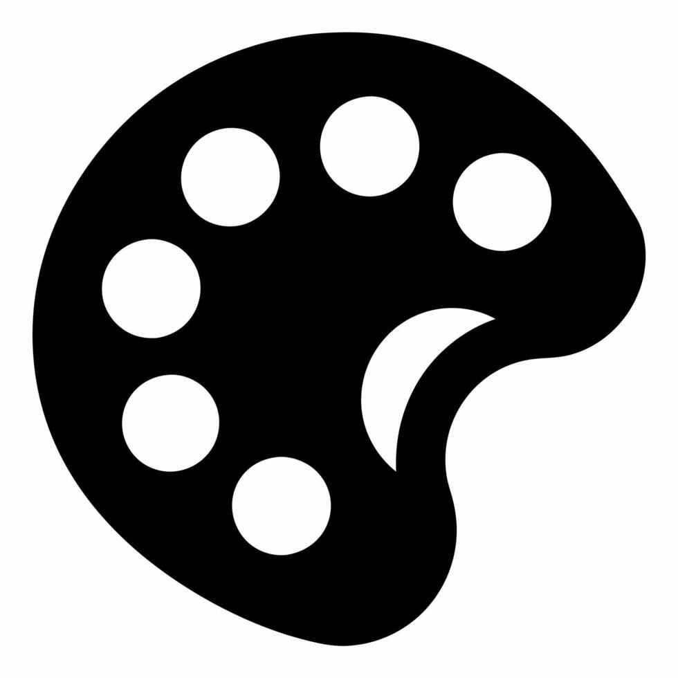 palette black fill icon vector