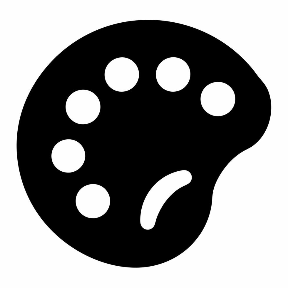 palette black fill icon vector