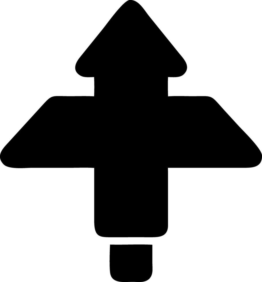 arrow right black fill icon vector