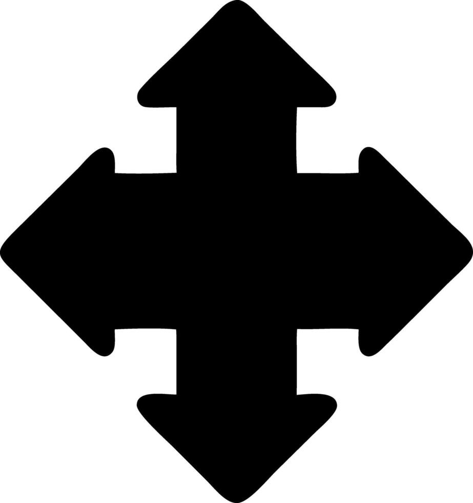 arrow right black fill icon vector