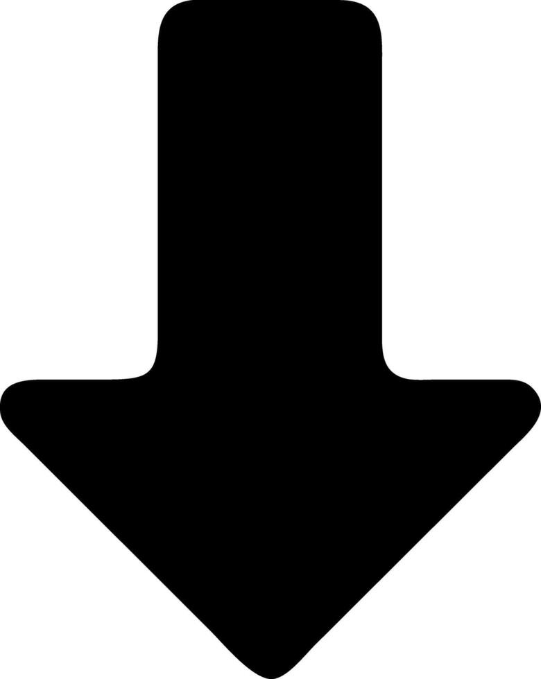 arrow right black fill icon vector