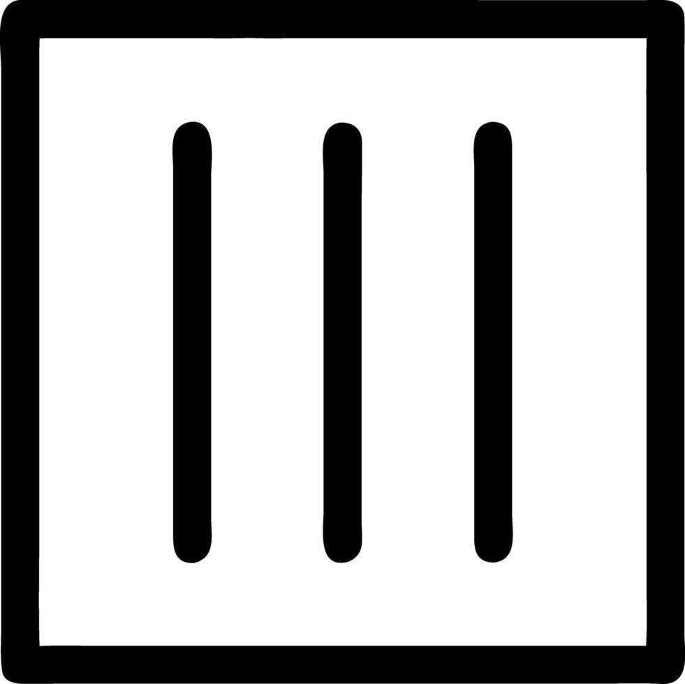 bars black fill icon vector