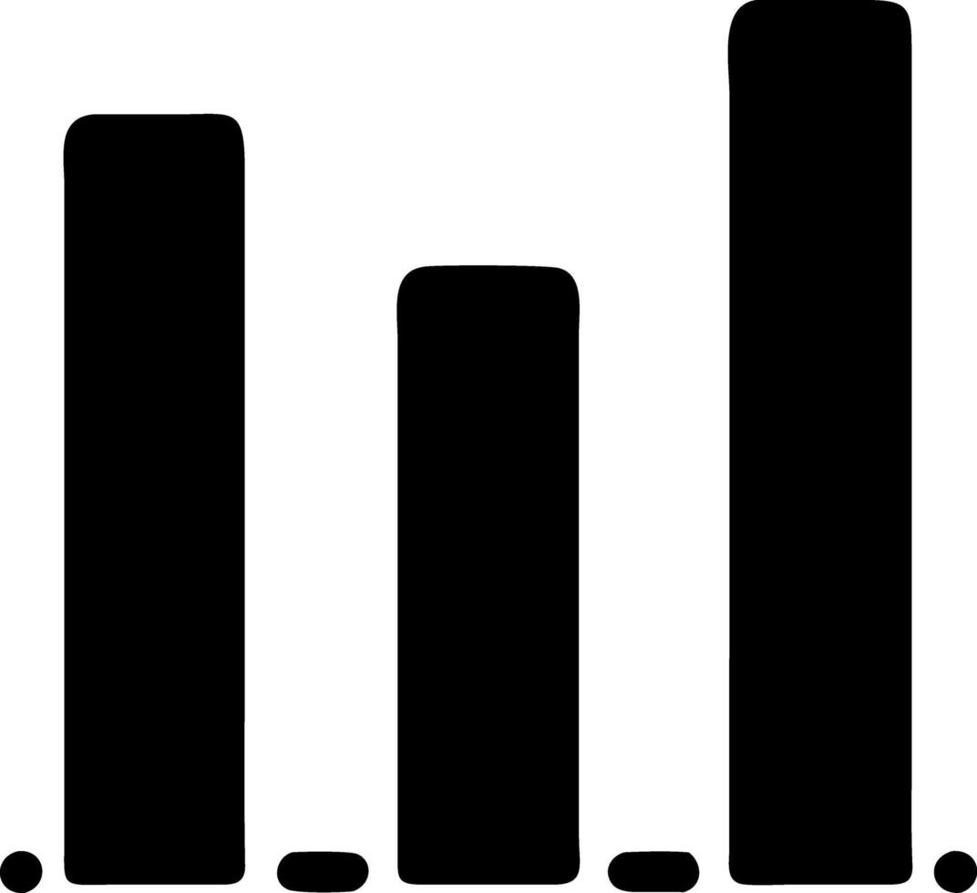 bars black fill icon vector
