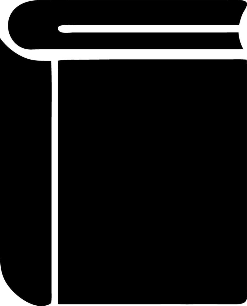 book black fill icon vector