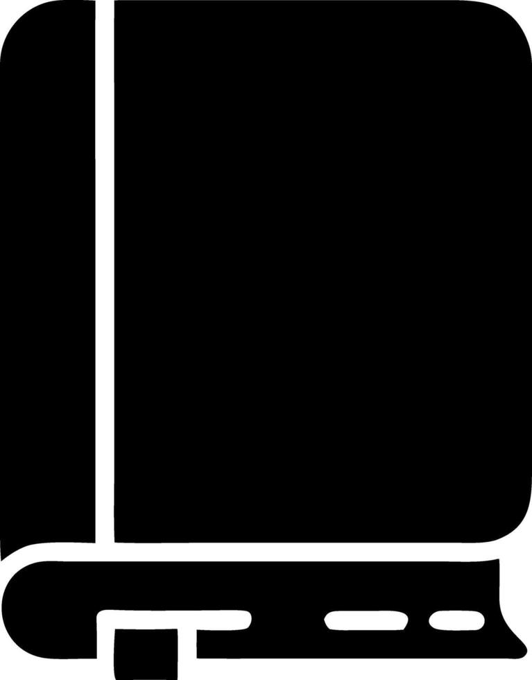 book black fill icon vector