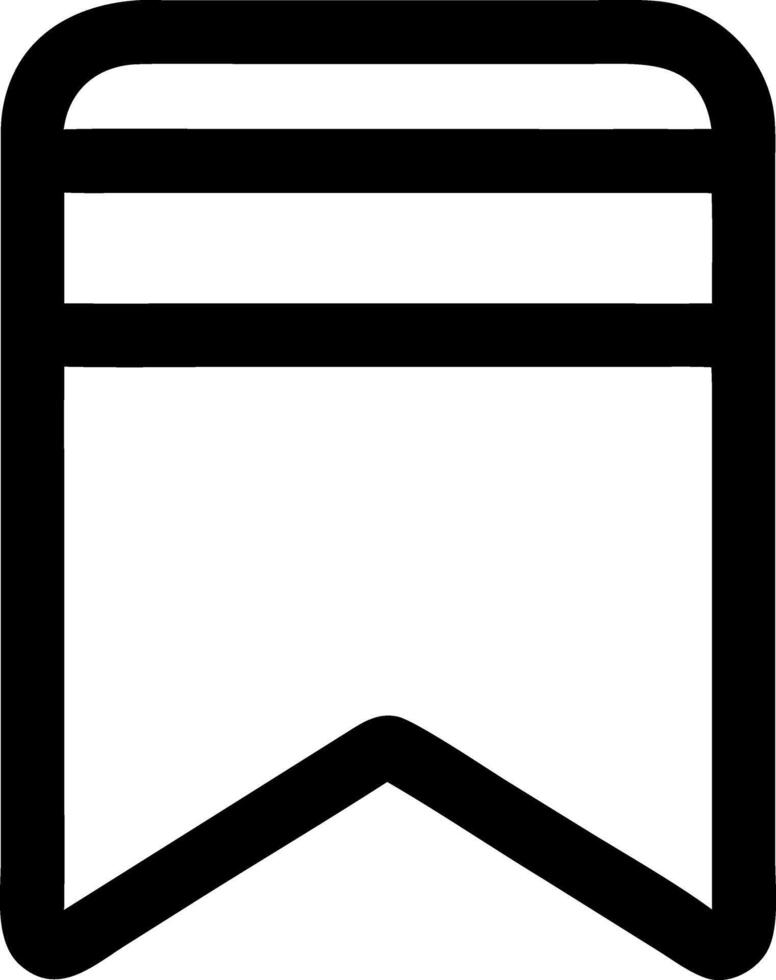 bookmark black fill icon vector