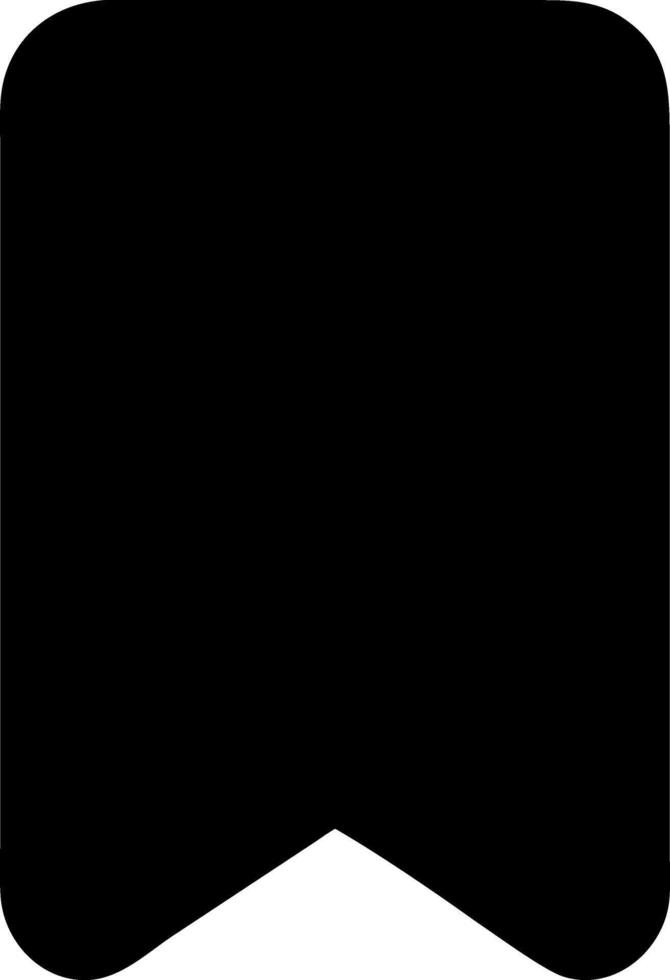 bookmark black fill icon vector