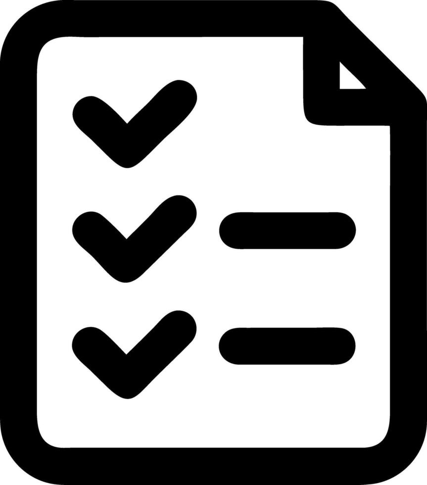 check black fill icon vector