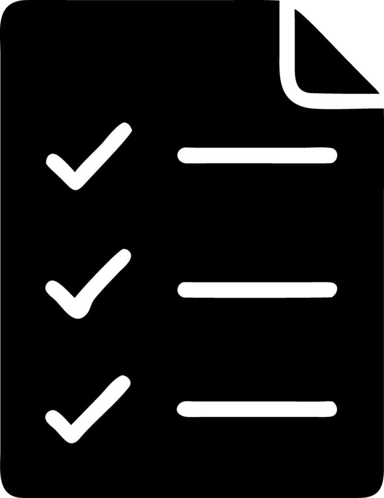 check black fill icon vector